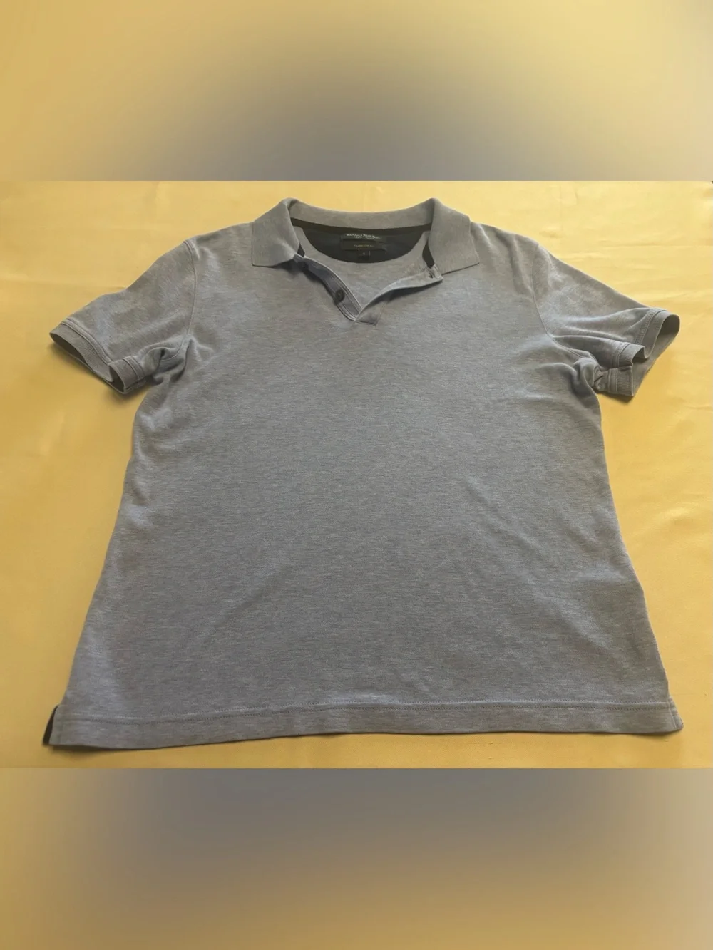 Banana Republic Men's Luxury Touch Performance Polo Shirt Light Blue Sz Small